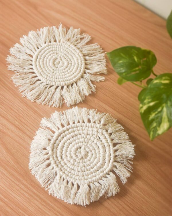 Posavasos  de macrame